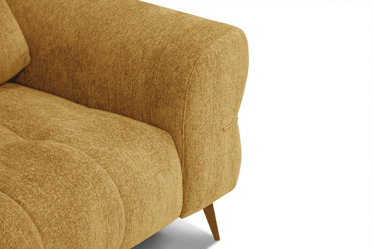 SOFA SALVINI 3-Sitzer, gelb - Gelb, Holz/Textil (237/88/99cm) - Wozimo
