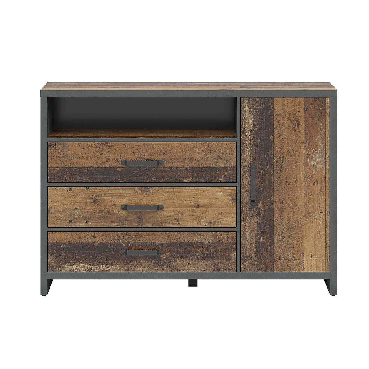 SIDEBOARD Paul Holz und Grau - Braun, Holzwerkstoff (131/91/40cm) - Petits-meubles