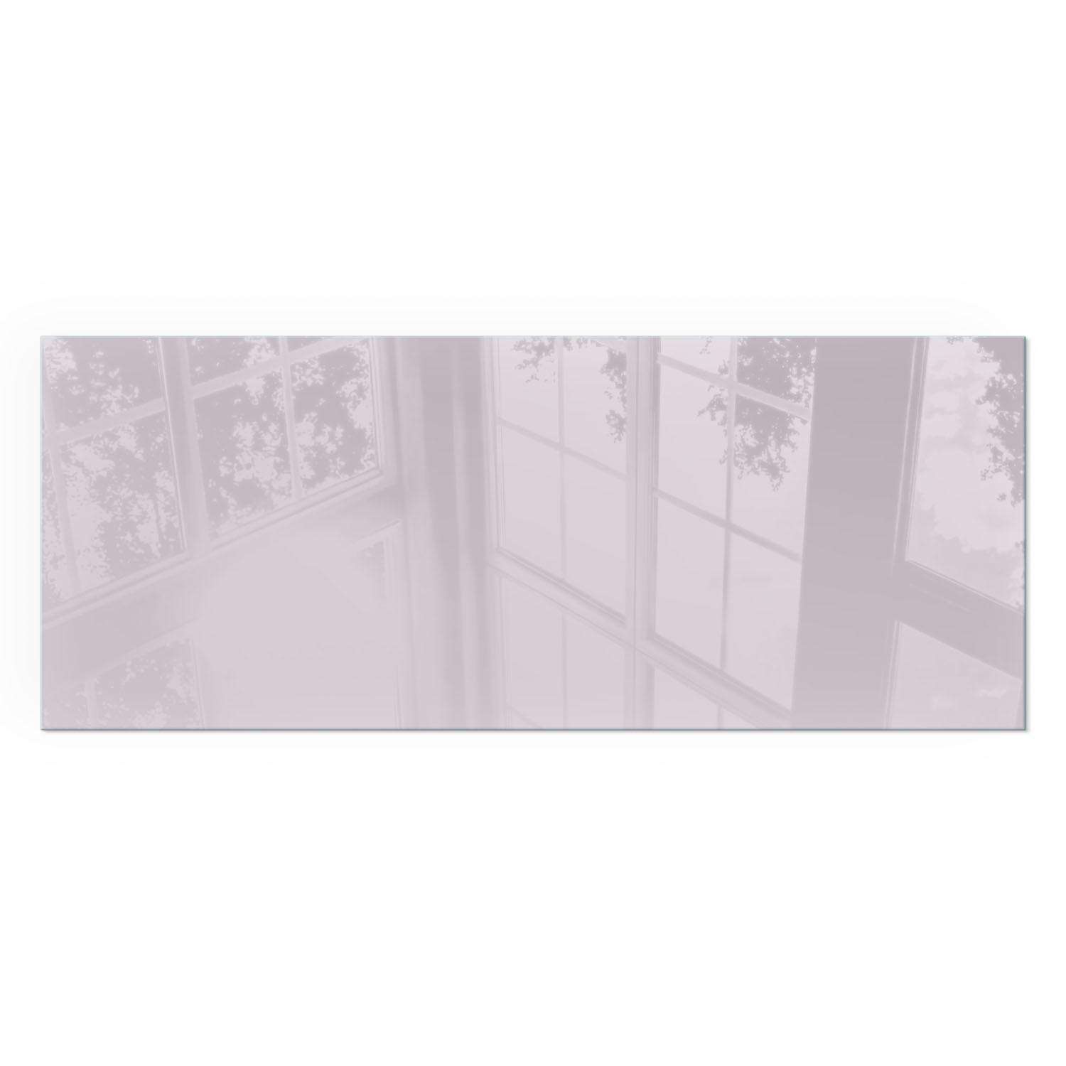 GLASPLATTE für Kamin 125x50 cm - Lila, Glas (125/50/0.4cm) - TULUP