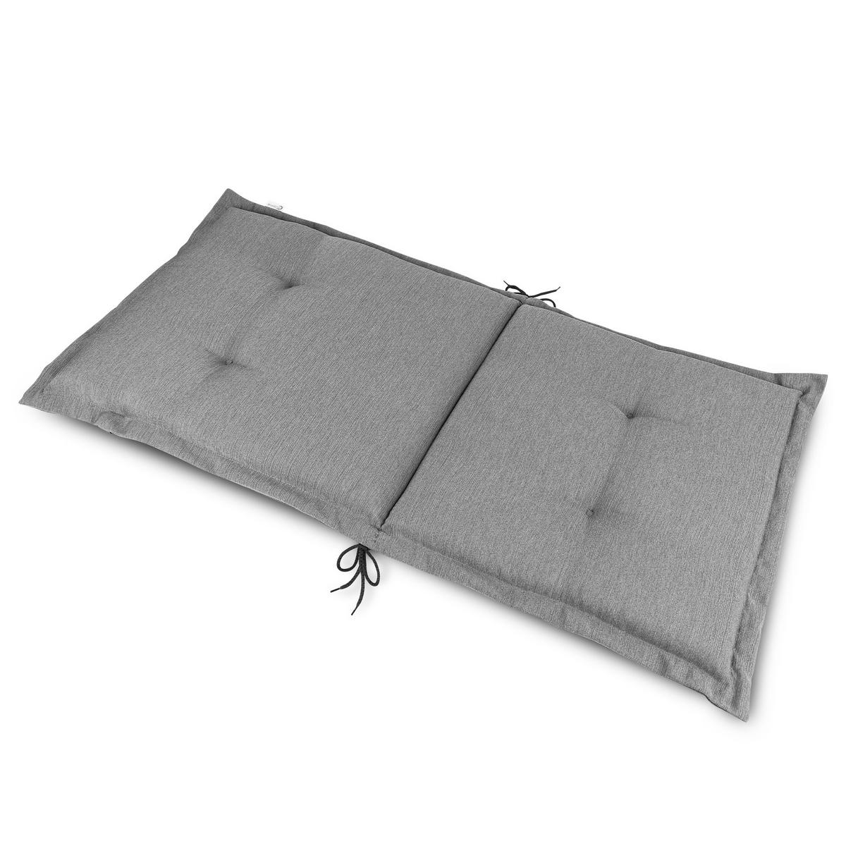 NIEDERLEHNERAUFLAGE HighLux NL 105/50/7cm Hellgrau 4tlg - Hellgrau, Textil (50/7/105cm) - Beautissu 