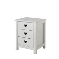 NACHTSCHRANK Kamila 45x40x55 aus MDF in Weiß - Weiß, Holzwerkstoff (45/55/40cm) - 58aufmkessel