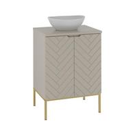 WASCHTISCH 60.6cm Daria Kaschmir - Beige, Holzwerkstoff (60.6/84.2/45.8cm) - Petits-meubles