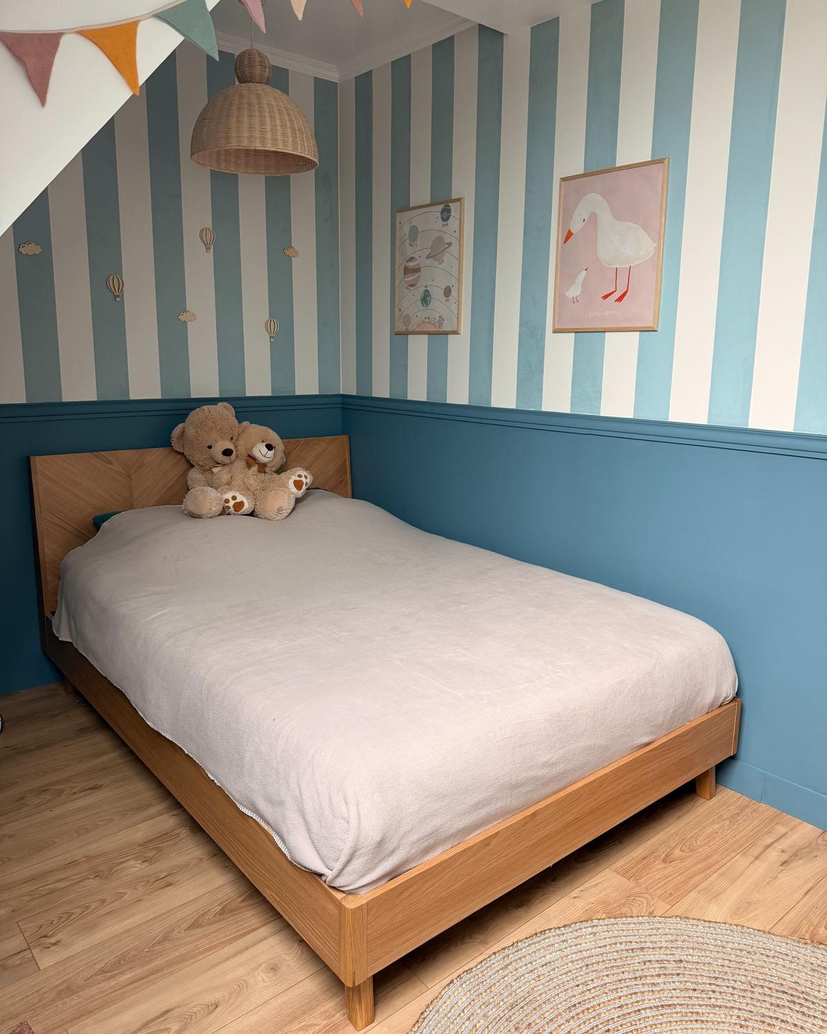 BETT mit Lattenrost 140/200 cm Hellbraun Wizernes - Hellbraun, Holzwerkstoff (140/200cm) - Beliani