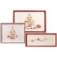 GEBÄCKPLATTEN Winter Bakery Delight bunt 3-tlg. - Multicolor, Keramik (2/2/2cm) - Villeroy & Boch