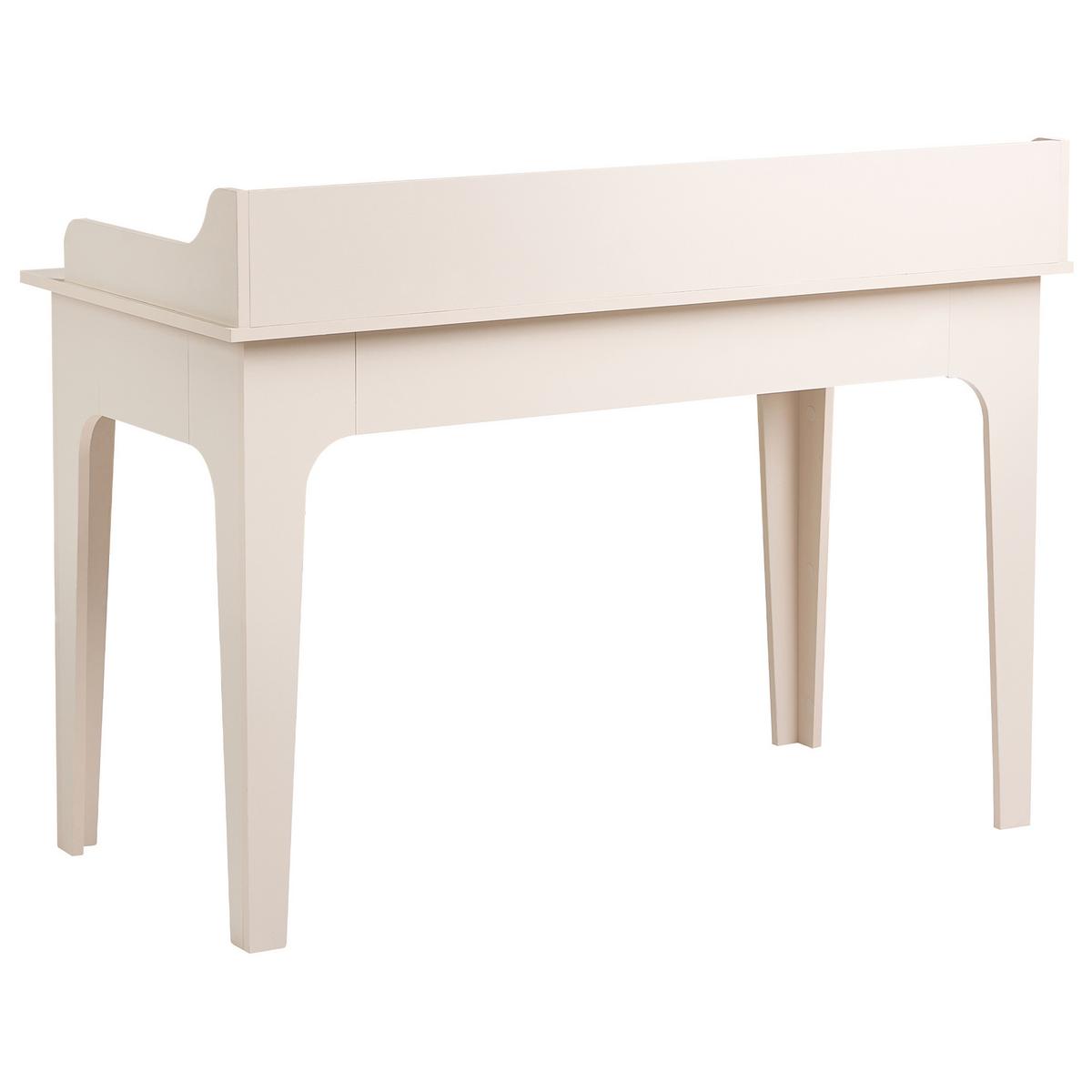 SCHREIBTISCH Hellbeige 118/60 cm Montira - Beige, Holzwerkstoff (60/118/90cm) - Beliani