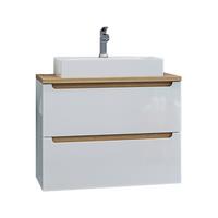 WASCHTISCH 80cm Livia Weiß - Weiß, Holzwerkstoff (80/62.5/46cm) - Petits-meubles