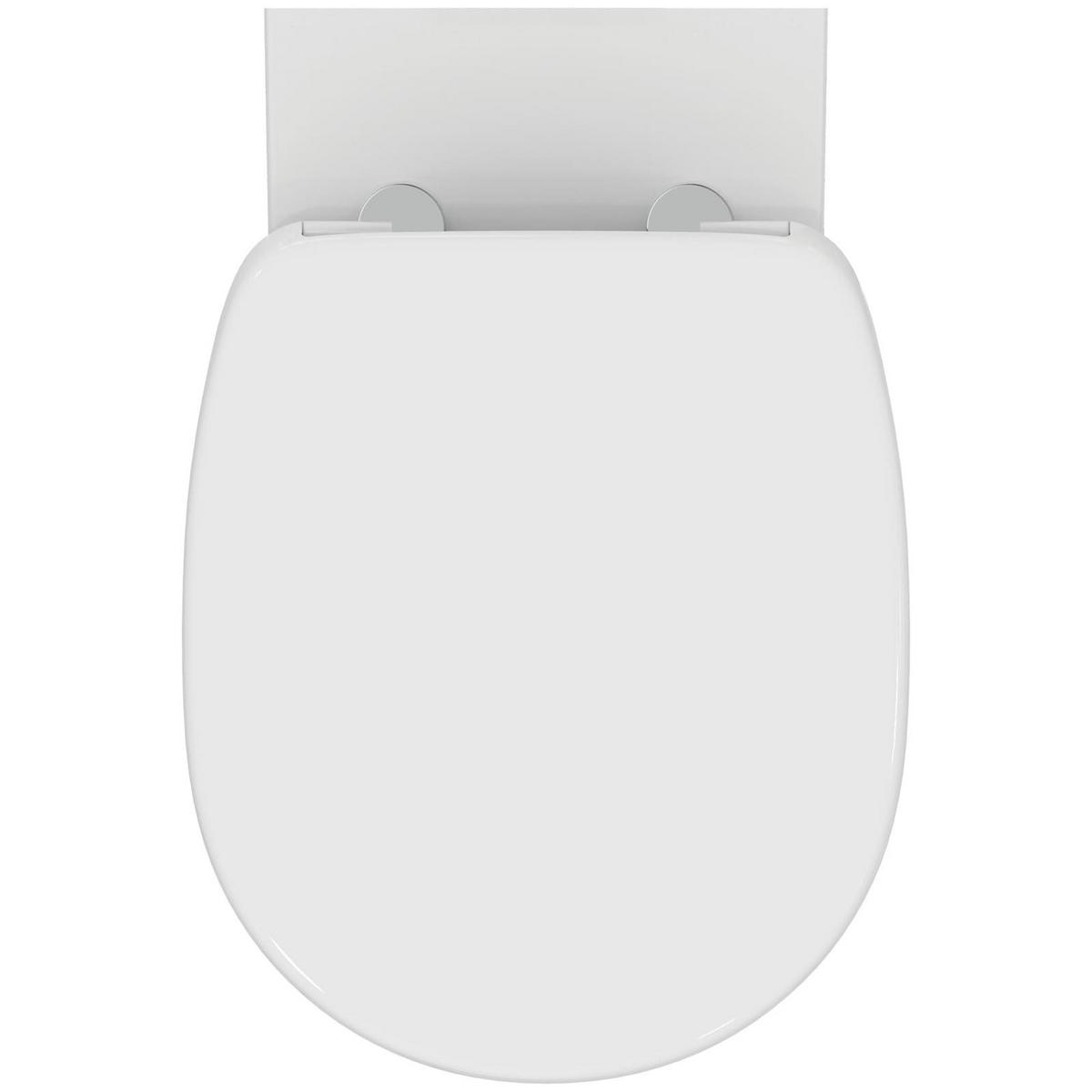 WC-SET MIT ABSENKAUTOMATIK Connect weiß 54,5 x 36,5 x 34 cm - Weiß, Keramik (36.5/34/54.5cm) - Ideal Standard