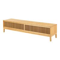 LOWBOARD Videbæk - Naturfarben, Holz (160/38/40cm) - [en.casa]