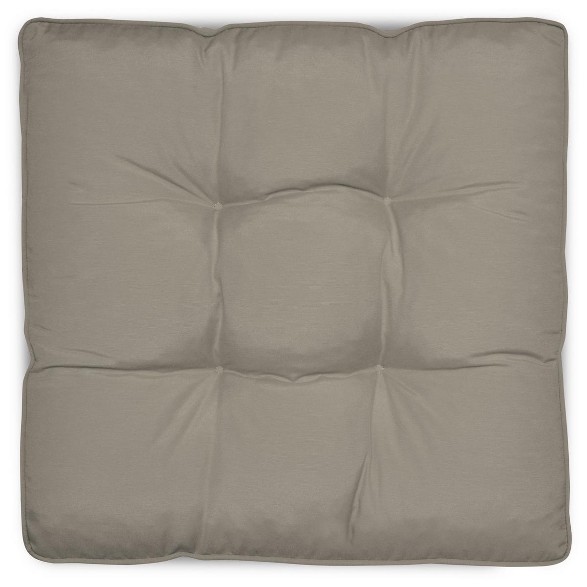 LOUNGEKISSEN Flair Outdoor Sitz 50/50/10cm Hellgrau - Hellgrau, Textil (50/10/50cm) - Beautissu 