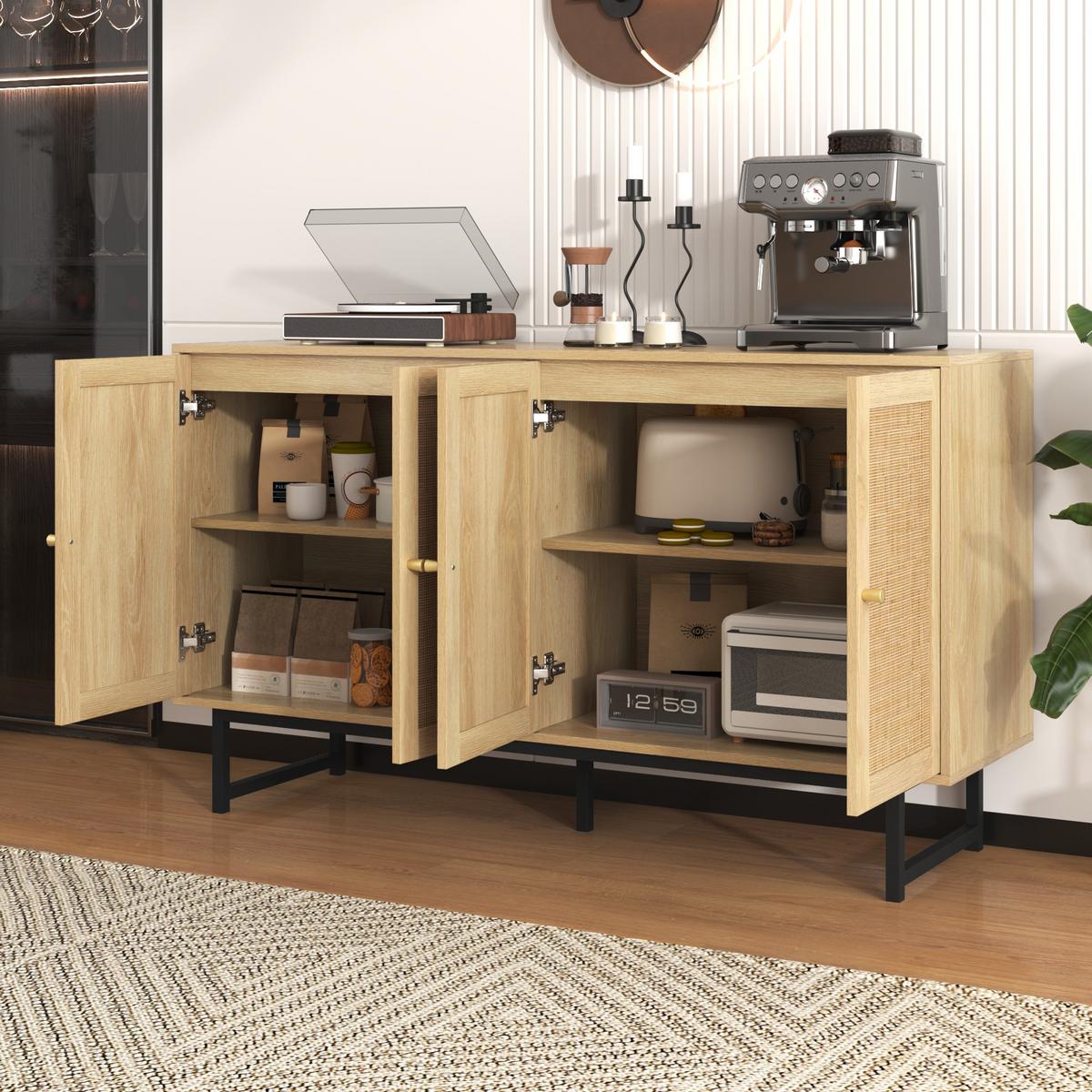 SIDEBOARD Brown 140/39,5/80 cm - Braun, Holz (39/80/140cm) - Urban Meuble