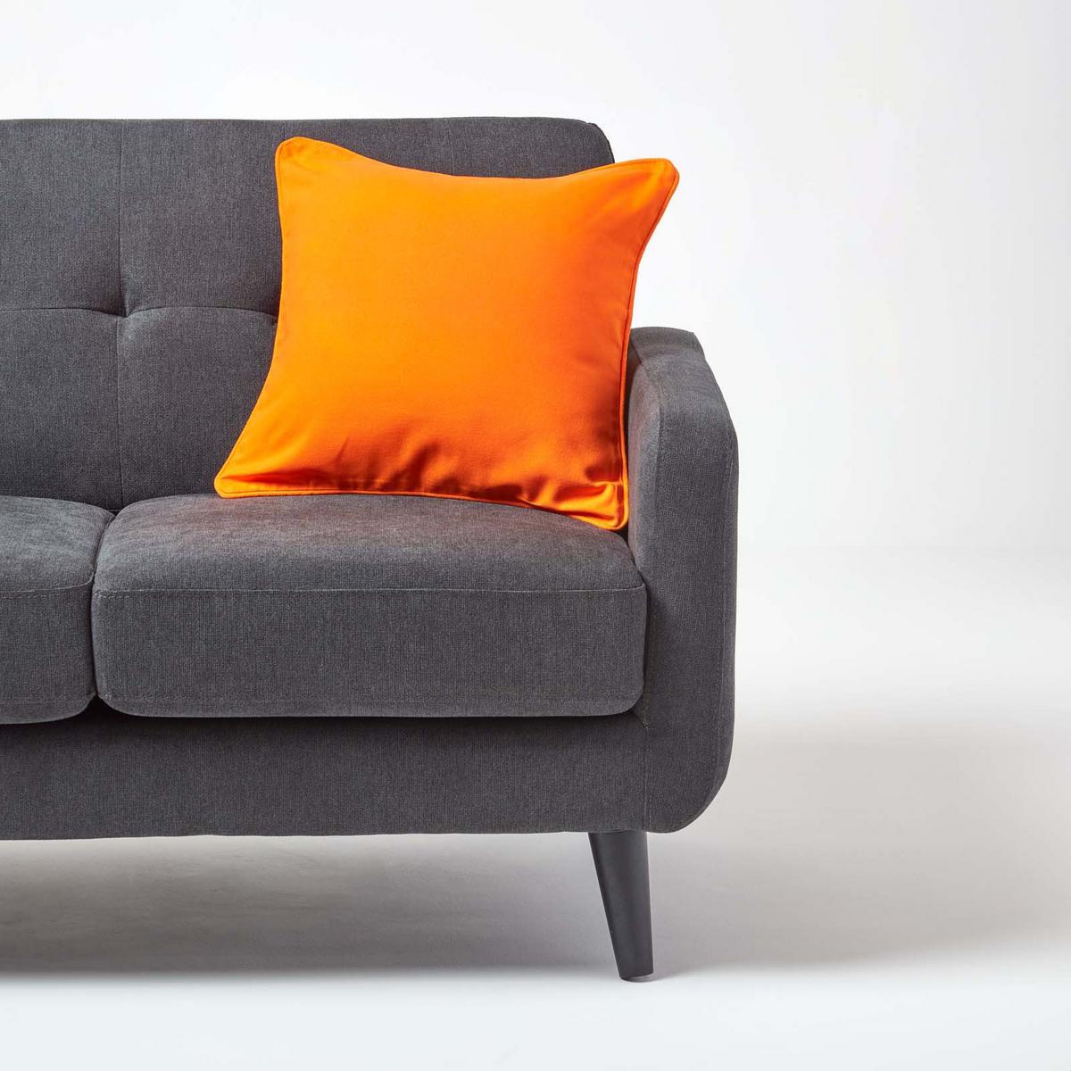 KISSENHÜLLE orange 60/60 cm, 100% Baumwolle - Orange, Textil (60/60cm) - Homescapes