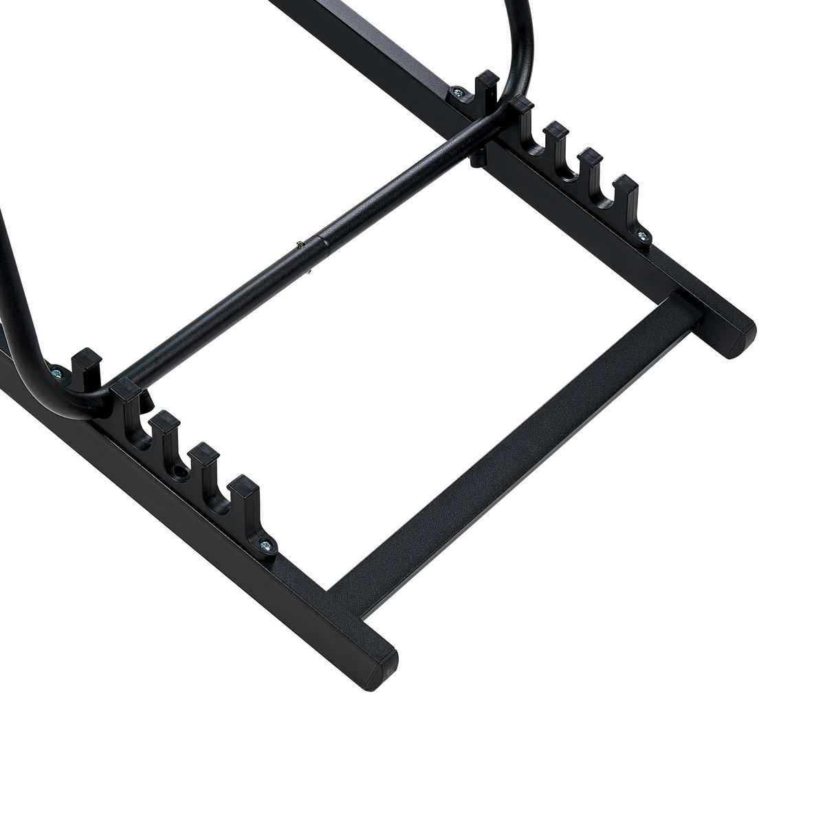 GARTENLIEGE schwarz/rot Locri II - Rot/Schwarz, Metall (60/79/95cm) - Beliani