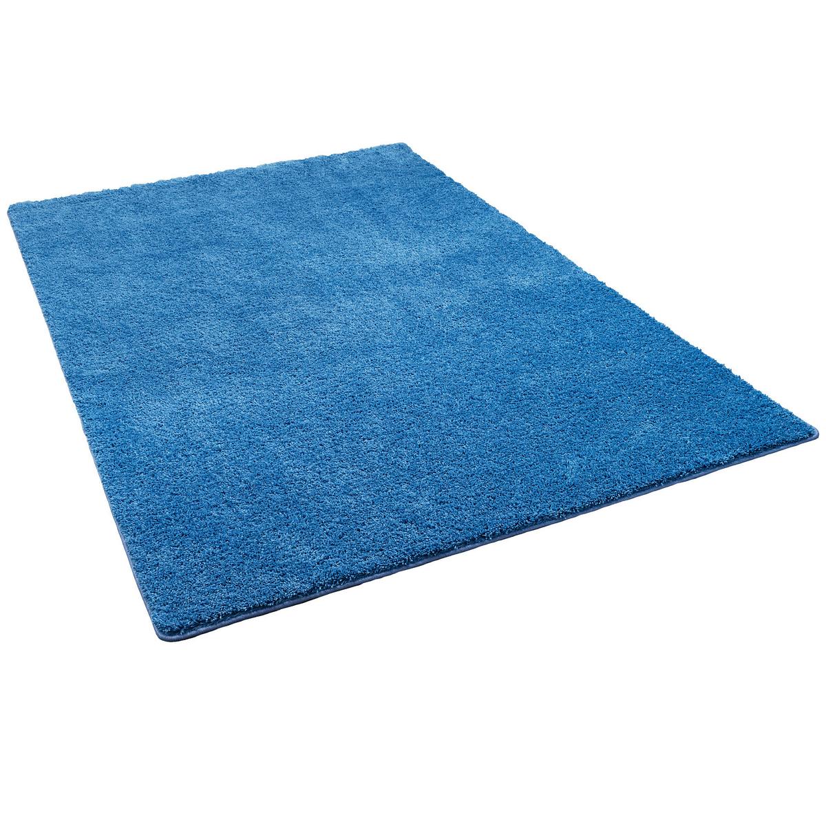 HOCHFLOR SHAGGY TEPPICH PALACE - Blau, Textil (200/200cm) - Snapstyle