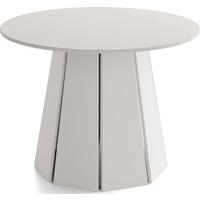 ESSTISCH Lunda rund ausziehbar verlängerbar, Kaschmir Grau-Beige 100/100/76 cm - Kaschmir/Schwarz, Holzwerkstoff (100/100/76cm) - WFL GROUP