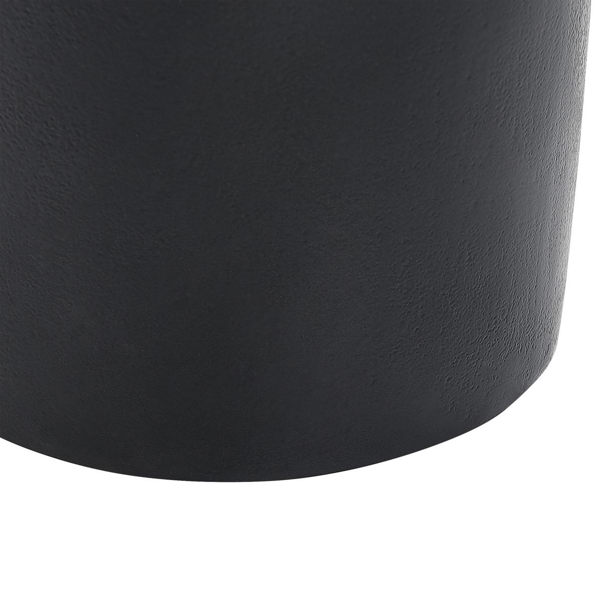 BEISTELLTISCH Aluminium schwarz rund 30 cm Selwyn - Schwarz, Metall (30/30/60cm) - Beliani