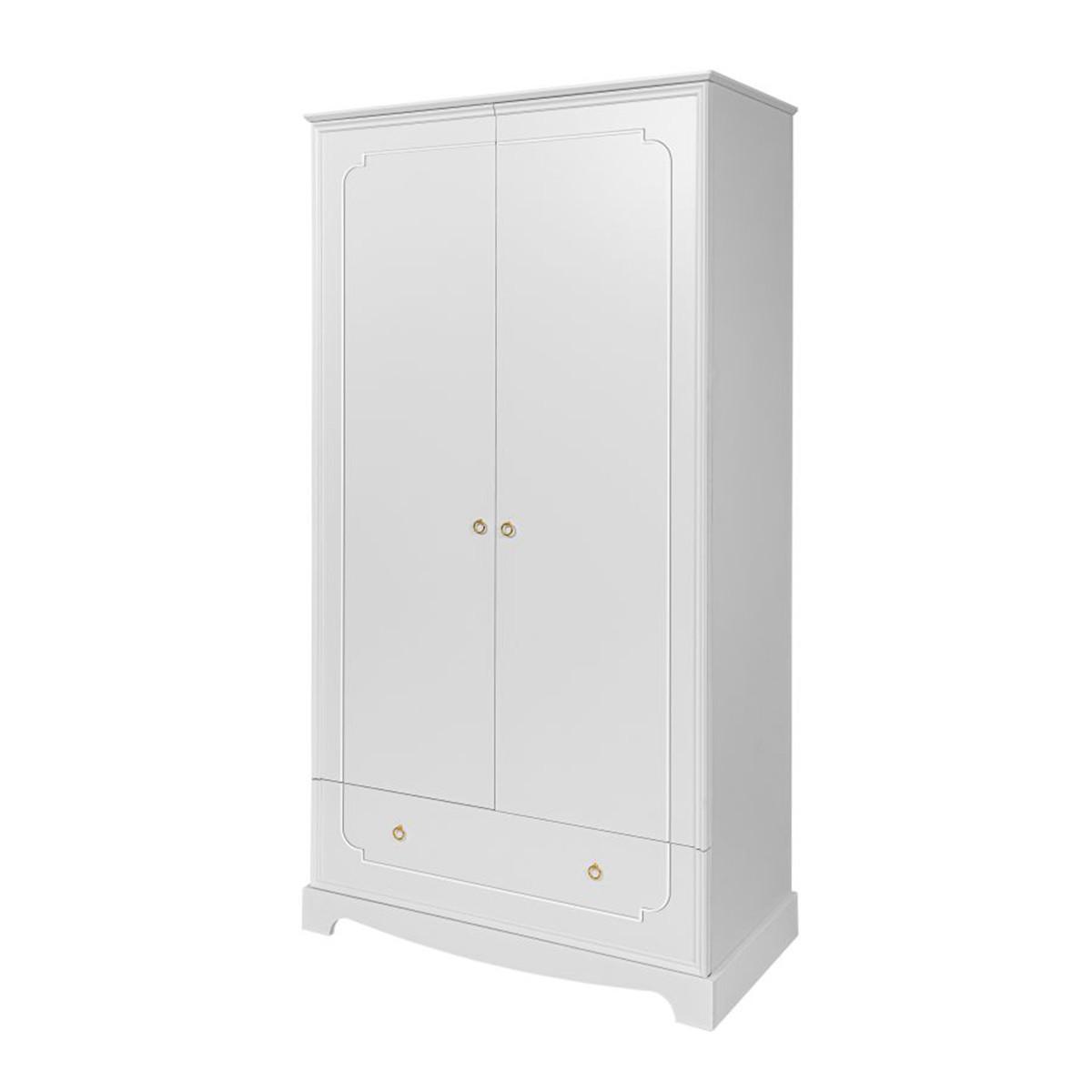 SCHRANK 2 Türen Royal Weiß - Weiß, Holzwerkstoff (103/195/50cm) - Petits-meubles