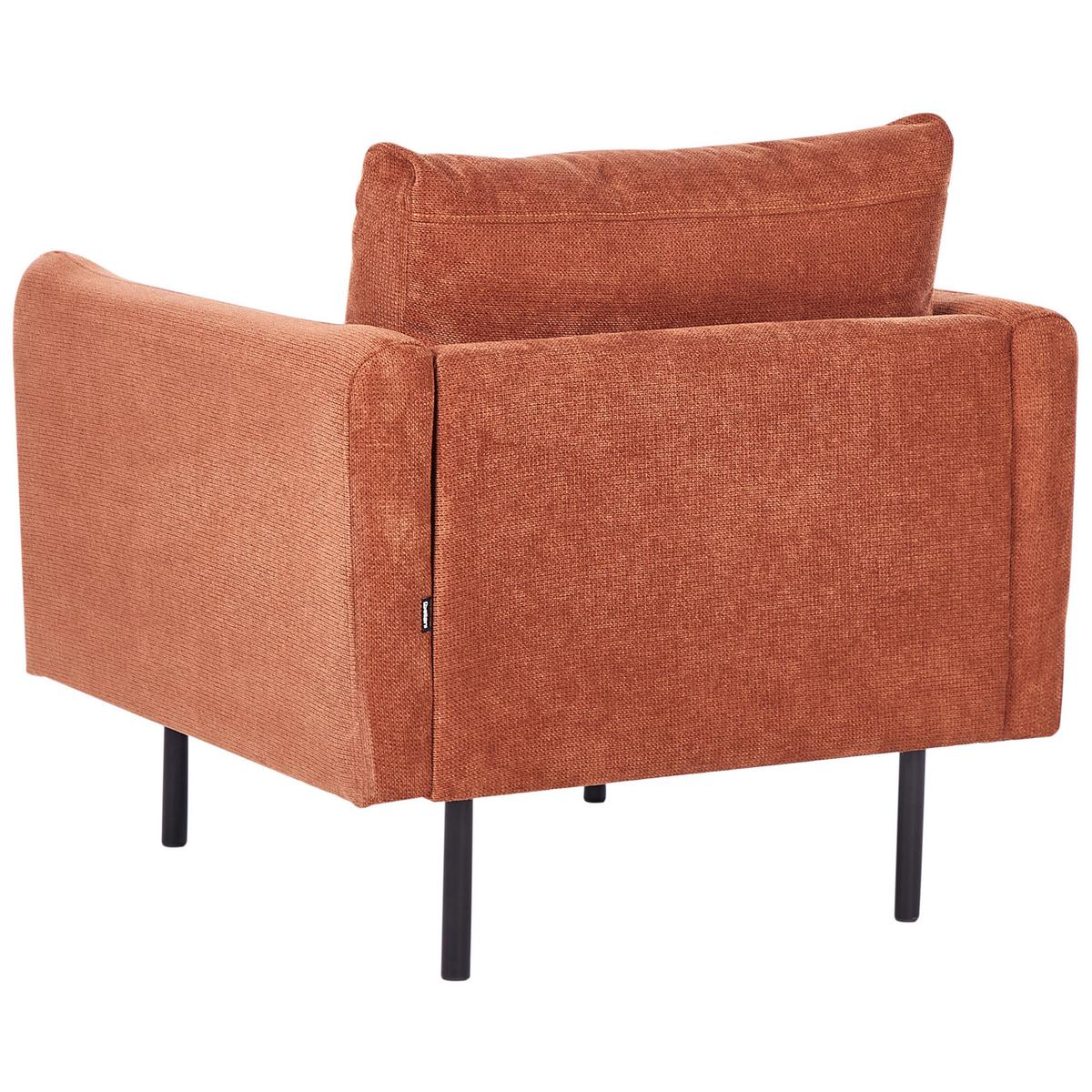 SESSEL Chenillegewebe Goldbraun Vinterbro - Goldfarben, Textil (83/86/84cm) - Beliani