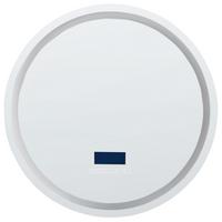 LED-BADEZIMMER-SPIEGEL 60/60 cm mit Bluetooth-Lautsprecher Silber Brognon - Silberfarben, Glas (60/60/4cm) - Beliani