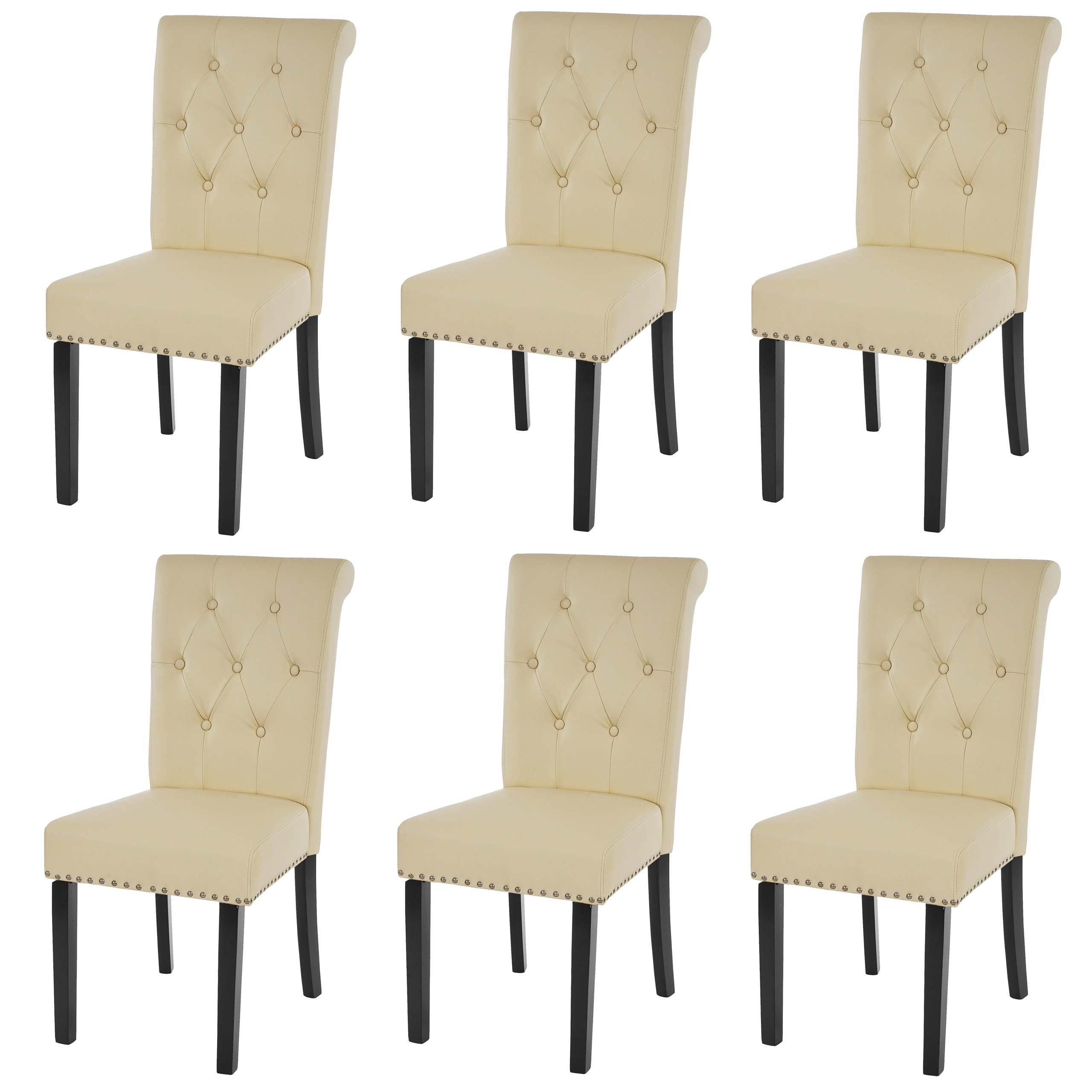 ESSZIMMERSTUHL FIELD Beige, Dunkelbraun 6er-Set - Beige/Dunkelbraun, Textil (47/98/62cm) - MCW