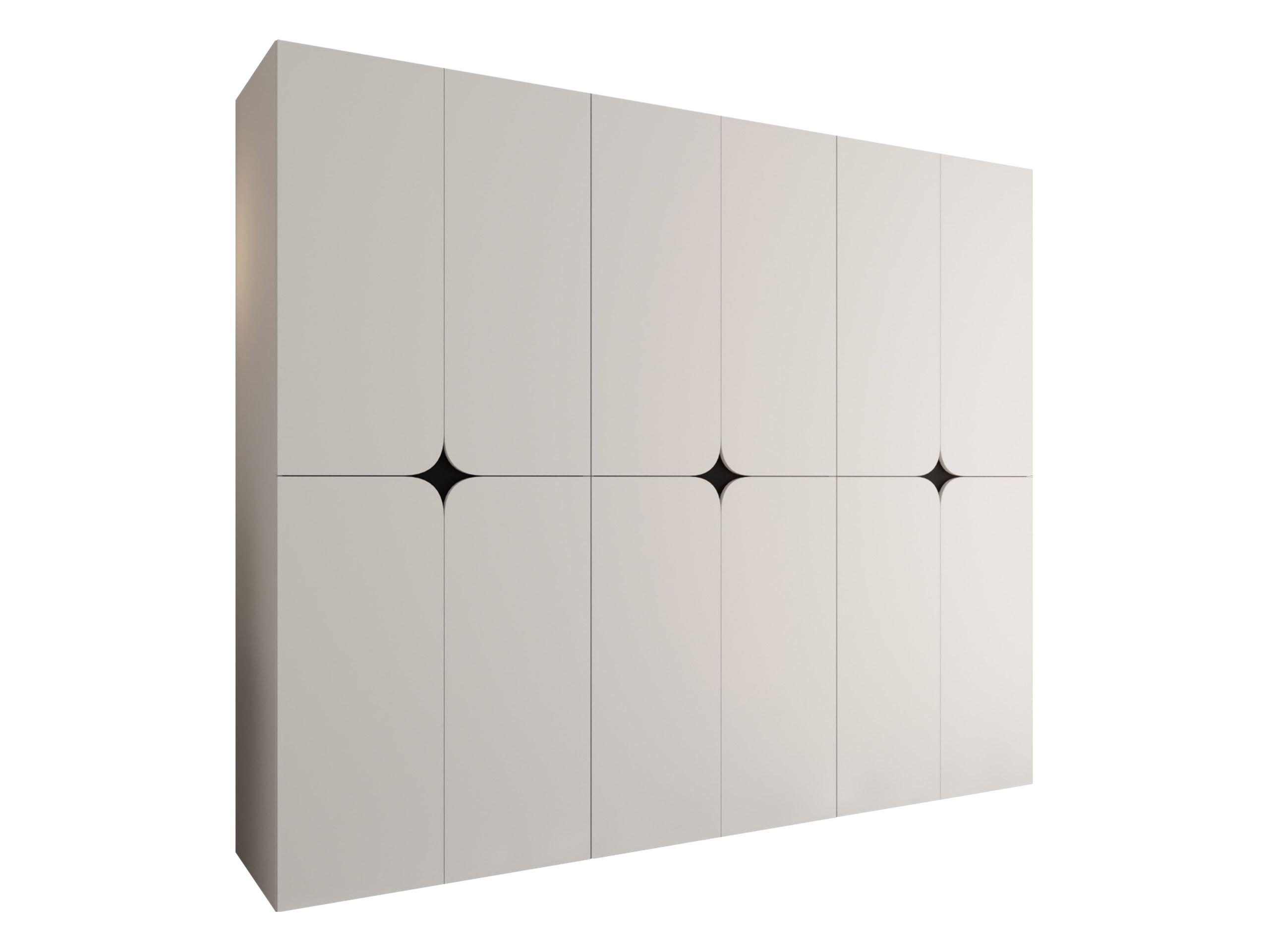 DREHTÜRENSCHRANK Espresso 240 cm - Schwarz/Weiß, Holzwerkstoff/Kunststoff (240/203/50cm) - MIRJAN24