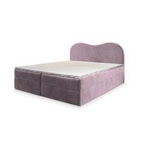 BOXBETT FLUVIA M 140x200 cm mit Matratze und Topper - Lila - Lila, Holz (140/200cm) - MASSENO