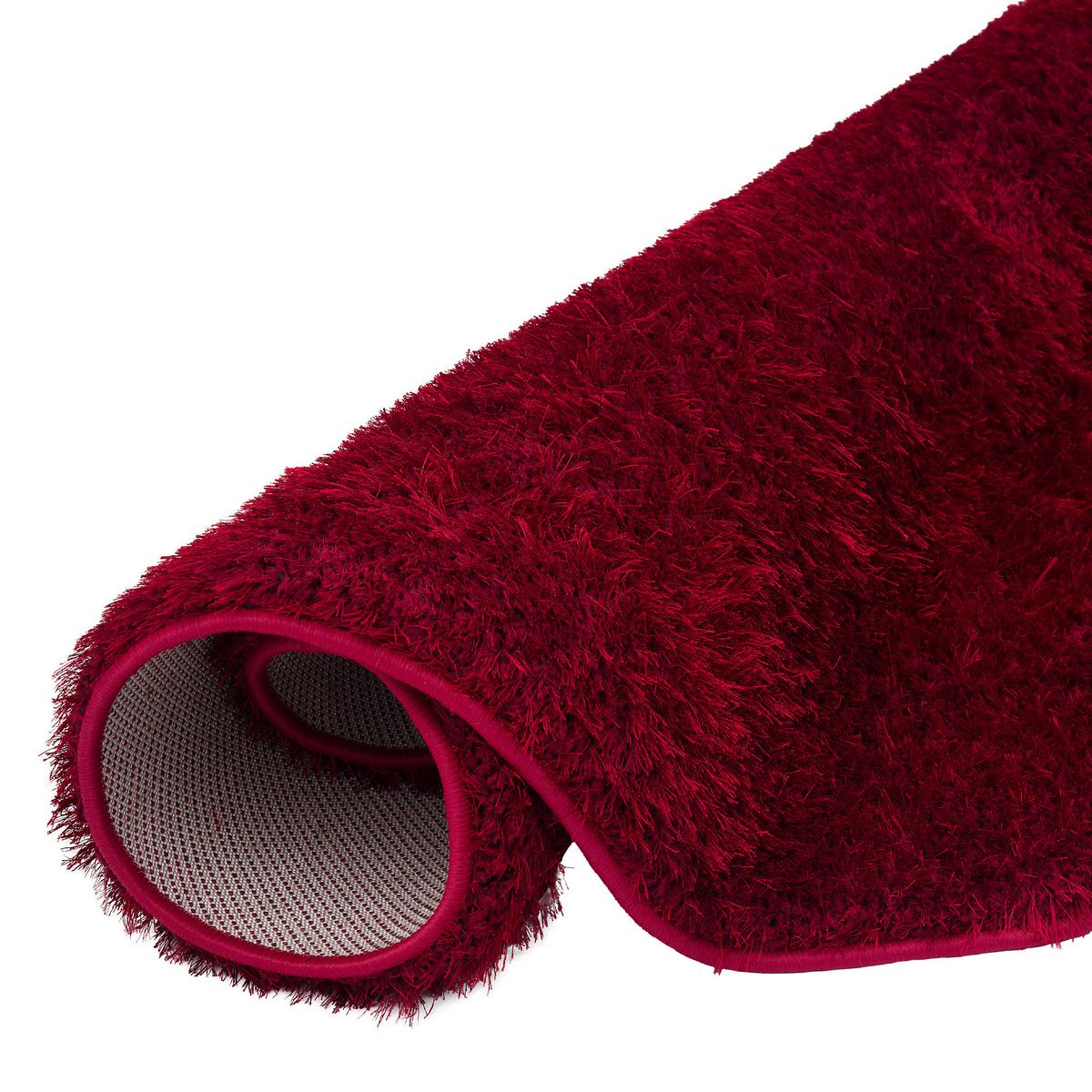 HOCHFLOR SHAGGY TEPPICH FEELING MIX RUND - Rot, Textil (133/133cm) - Snapstyle