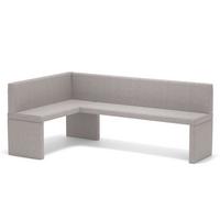 ECKBANK links OWEN Webstoff, 128/168 cm Creme - Creme, Holz/Textil (128/168cm) - Idohome