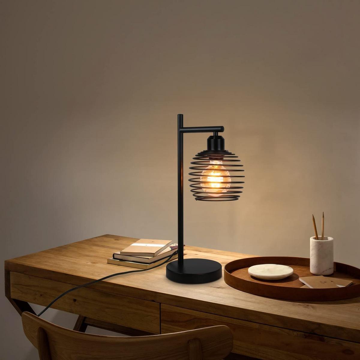 TISCHLAMPE Thaddeus 15/20/42.6 cm - Schwarz, Metall (15/20/42.6cm) - ZMH