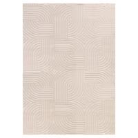 TEPPICH Kurzflor ILLER in Beige, mit 3D-Design, aus Jute, 160 x 230 cm - Beige, Textil (230/160cm) - KADIMA DESIGN