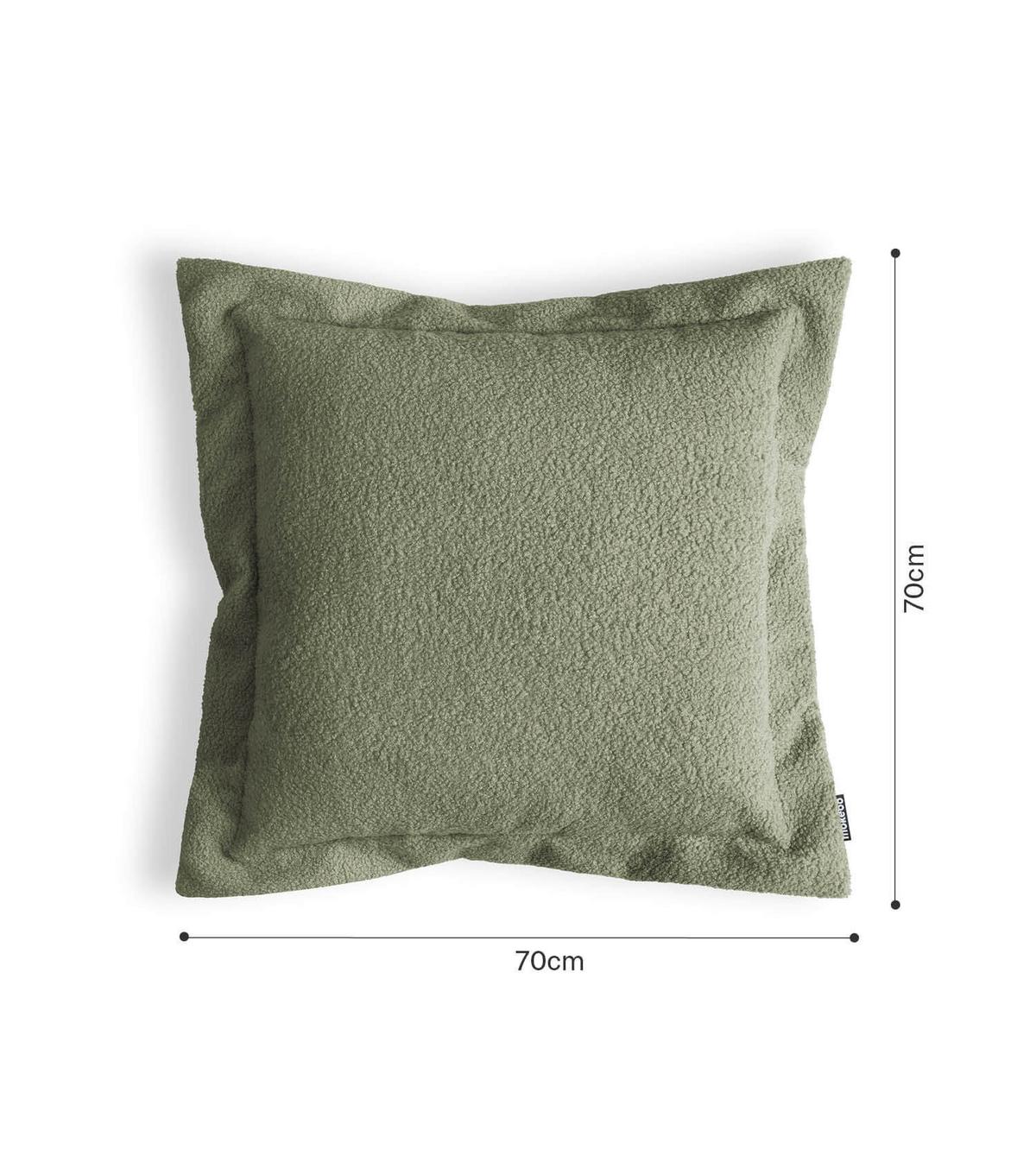 SOFAKISSEN Laze - Grün, Textil (70/8cm) - Mokebo