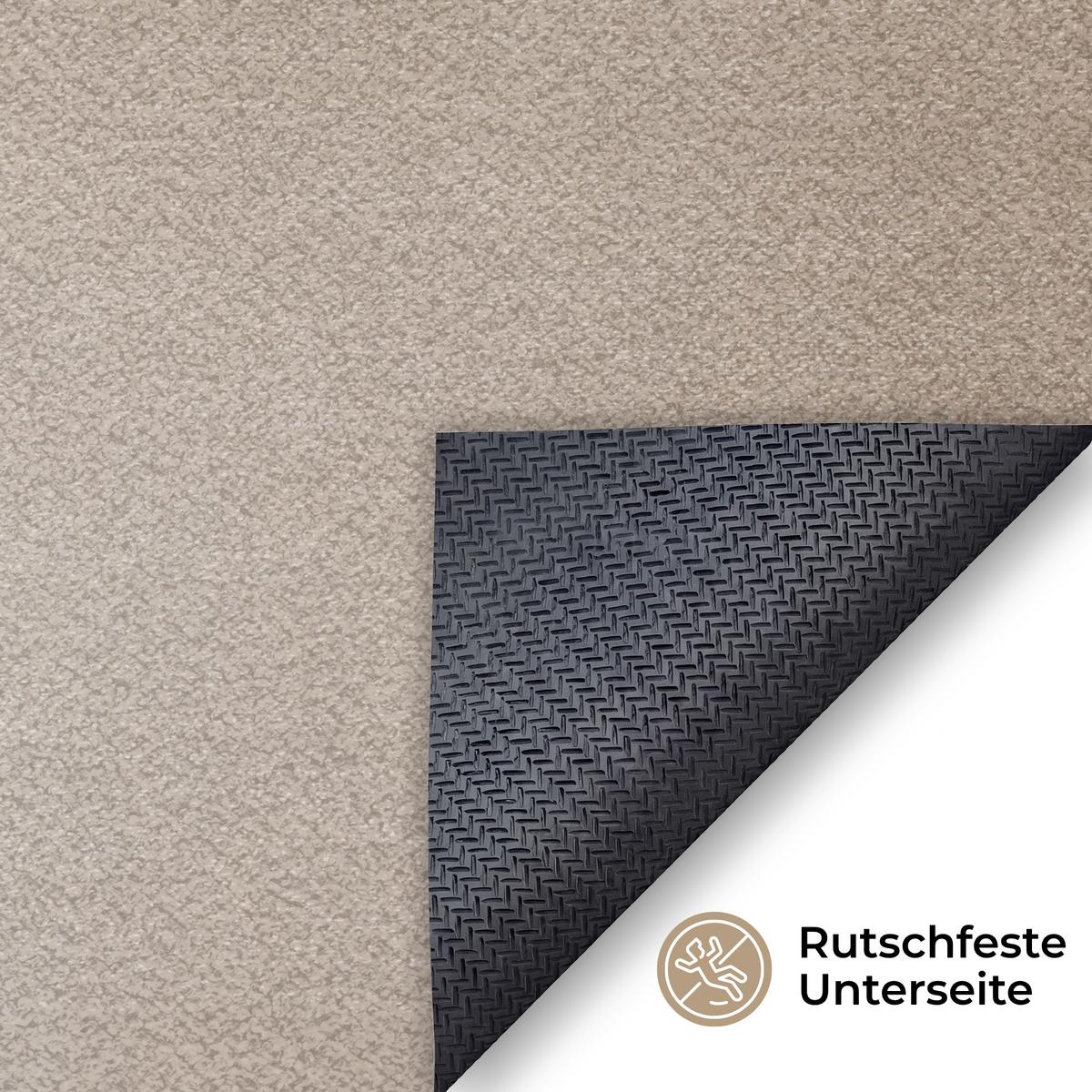 FUSSMATTE Wellenlinien - Fließend - Sandfarben Fußabtreter 120x80 cm - Beige, Kunststoff (120/0.4cm) - MuchoWow