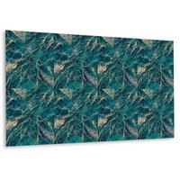 WANDPANEEL 100 x 50 cm Grüner Malachit - Dunkelgrün/Grün, Textil (100/1.6/50cm) - TULUP