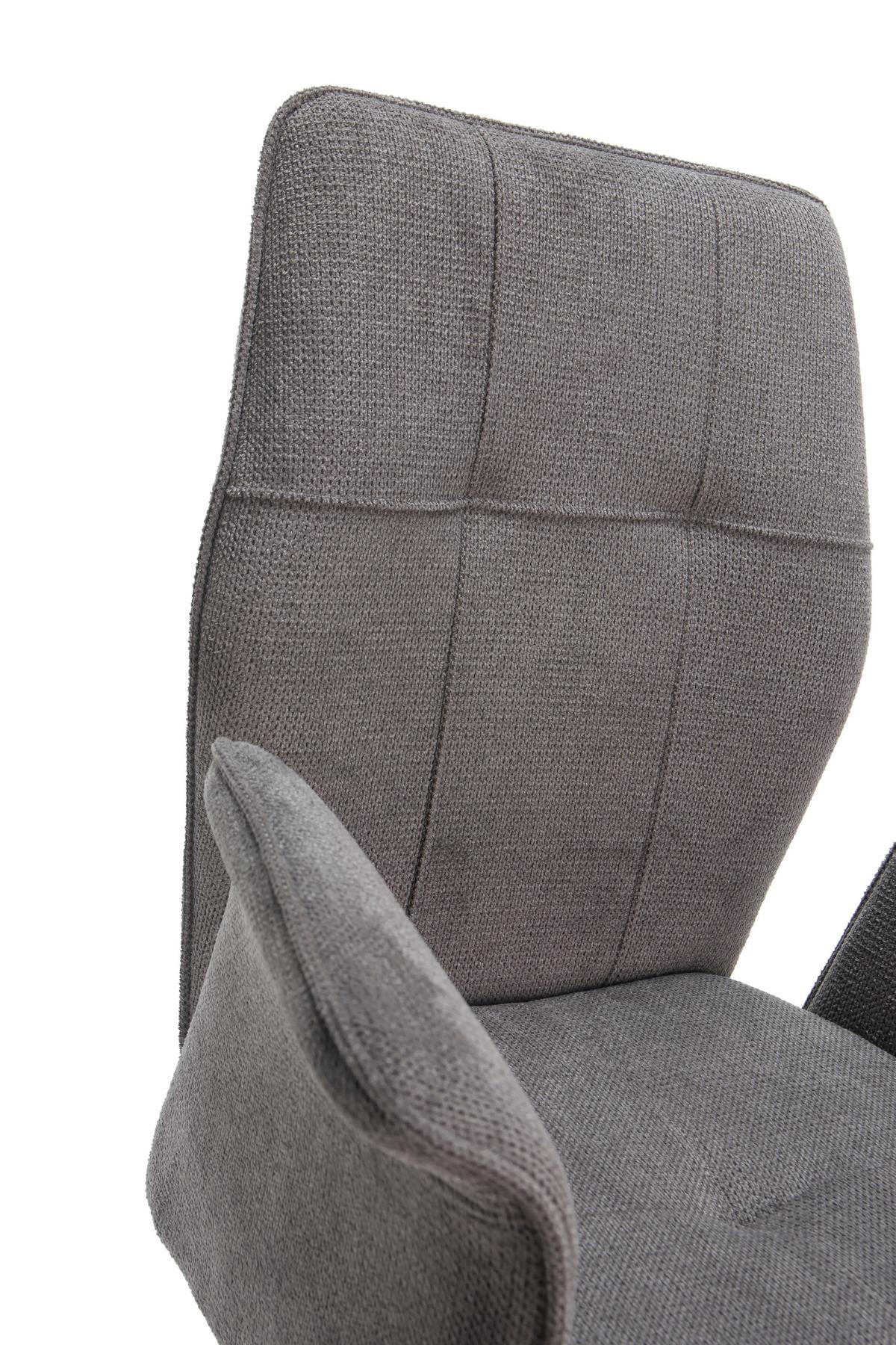 ESSZIMMERSTUHL Mery Grau 62/60/47 cm 2er-Set - Grau, Textil (60/47/62cm) - Calicosy