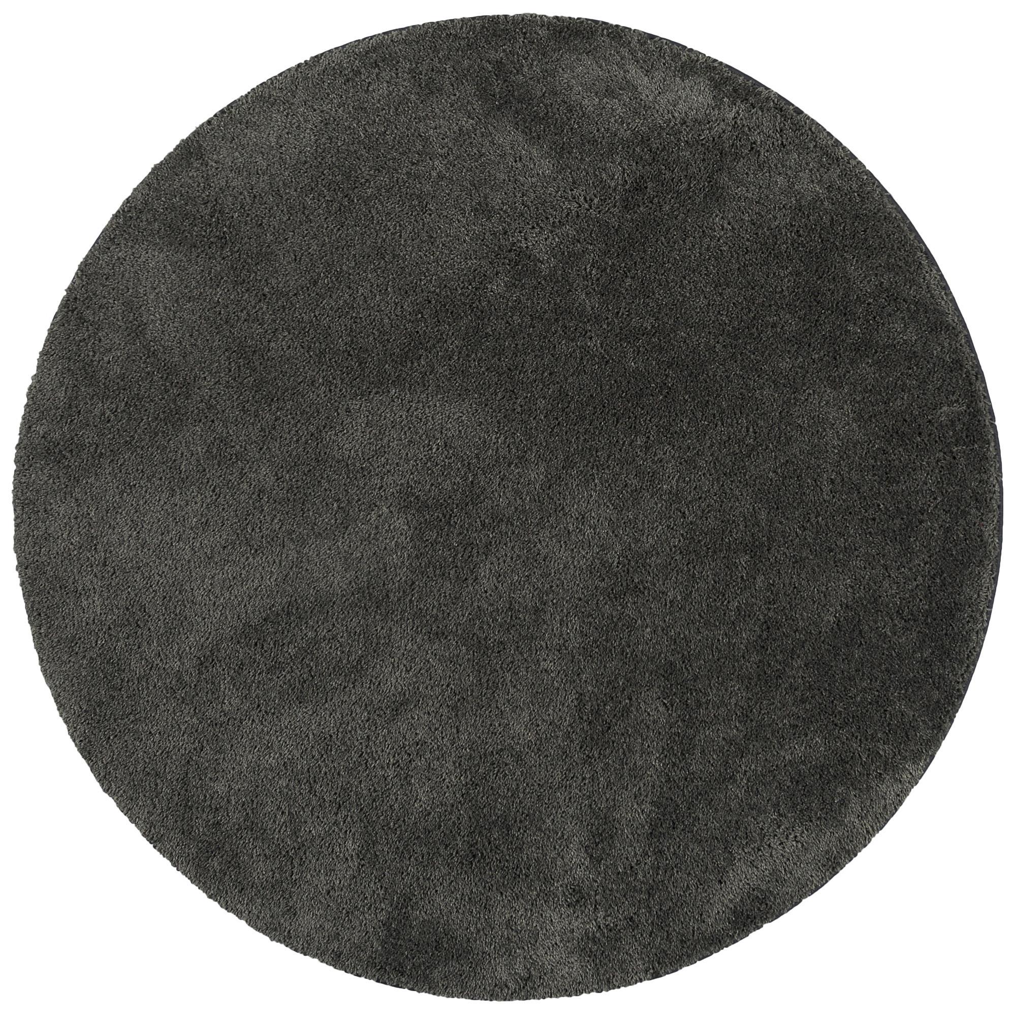 HOCHFLOR SHAGGY TEPPICH PALACE RUND - Chromfarben, Textil (133/133cm) - Snapstyle