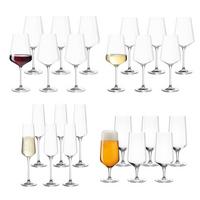GLÄSERSET Puccini transparent 24er Set - Transparent, Glas - Leonardo Living