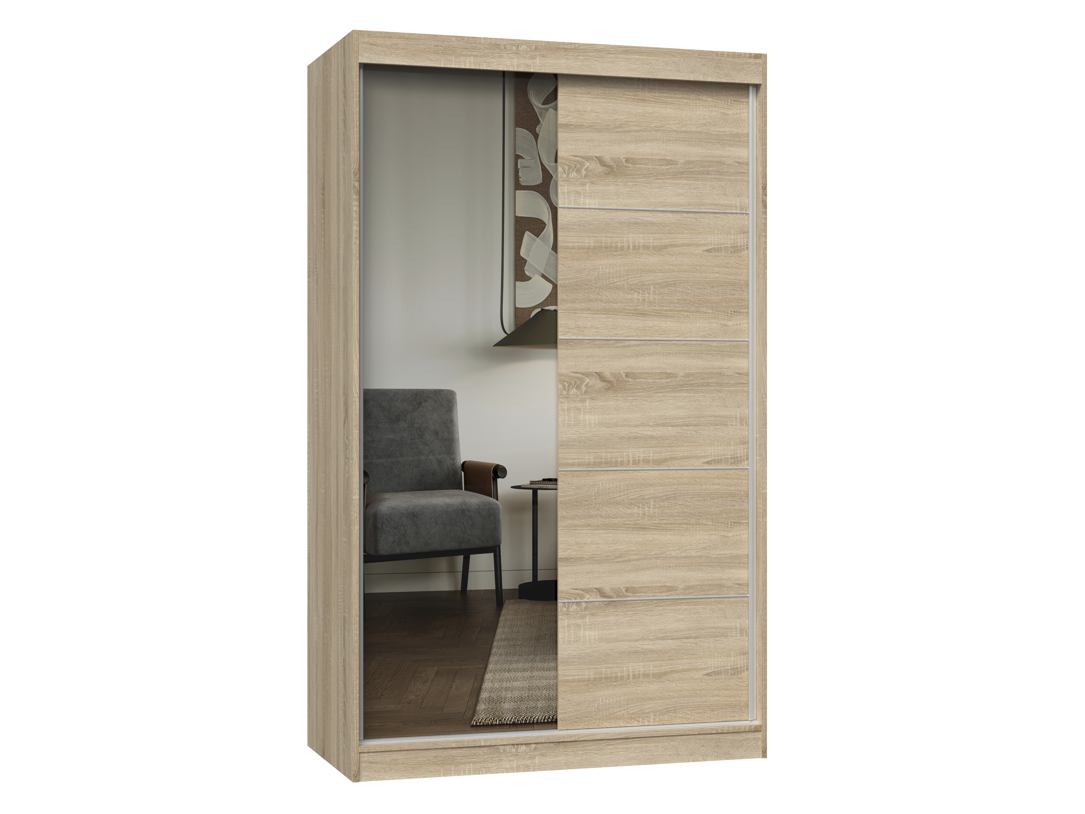 KLEIDERSCHRANK Sonoma 120/200/61 - Eiche Artisan, Holzwerkstoff (120/200/61cm) - RAUMHIRSCH FURNITURE