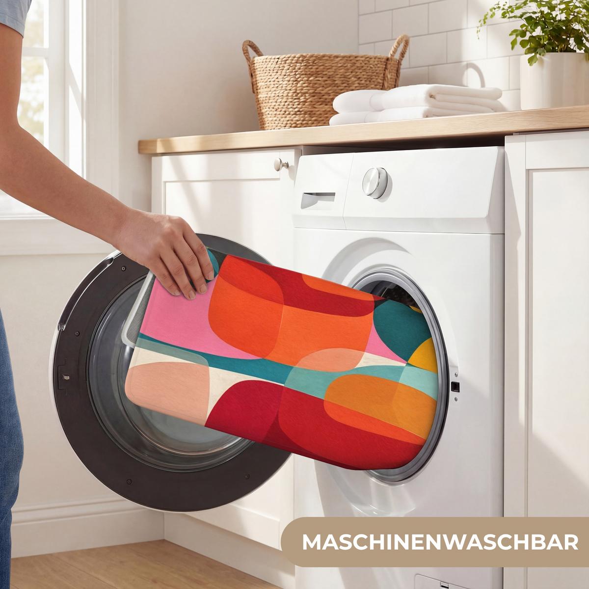 WC-VORLEGER Formen - Bunt - Abstrakt - Flugzeuge WC Teppich 50x80 cm - Multicolor, Textil (50/1cm) - OnlyWow
