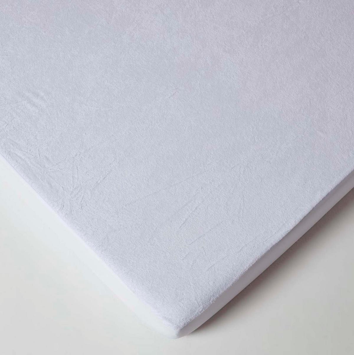 KINDER-MATRATZENSCHONER wasserdicht mit Frottee-Oberfläche 70/140 cm, 2er-Set - Weiß, Textil (70/140cm) - Homescapes