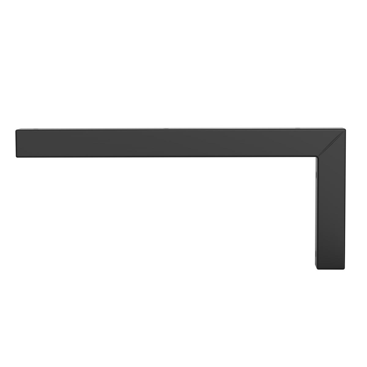 WANDKONSOLE 2er Set L-Form 350x150 mm Schwarz aus Stahl - Schwarz, Metall (35/15/3cm) - ML-DESIGN
