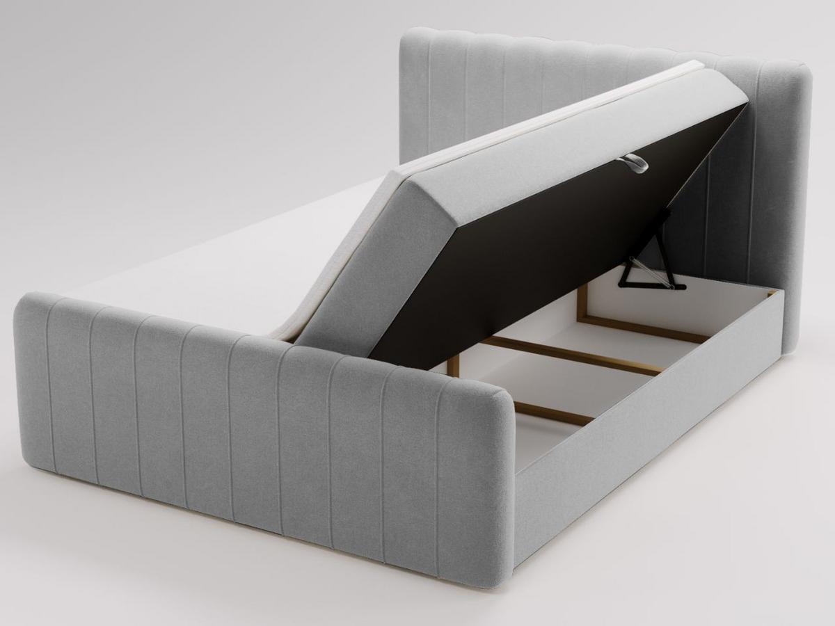 BOXBETT Osteno 140x200 Grau - Grau, Holz/Textil (140/200cm) - Graingold
