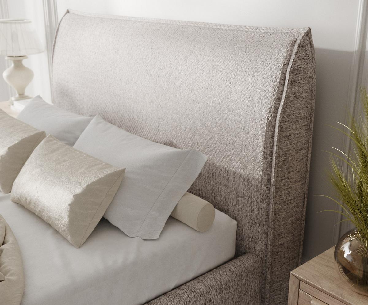 POLSTERBETT Mira 140/200 cm Beige im Neve Stoff - Beige/Naturfarben, Holz/Holzwerkstoff (140/200cm) - AltaBeds