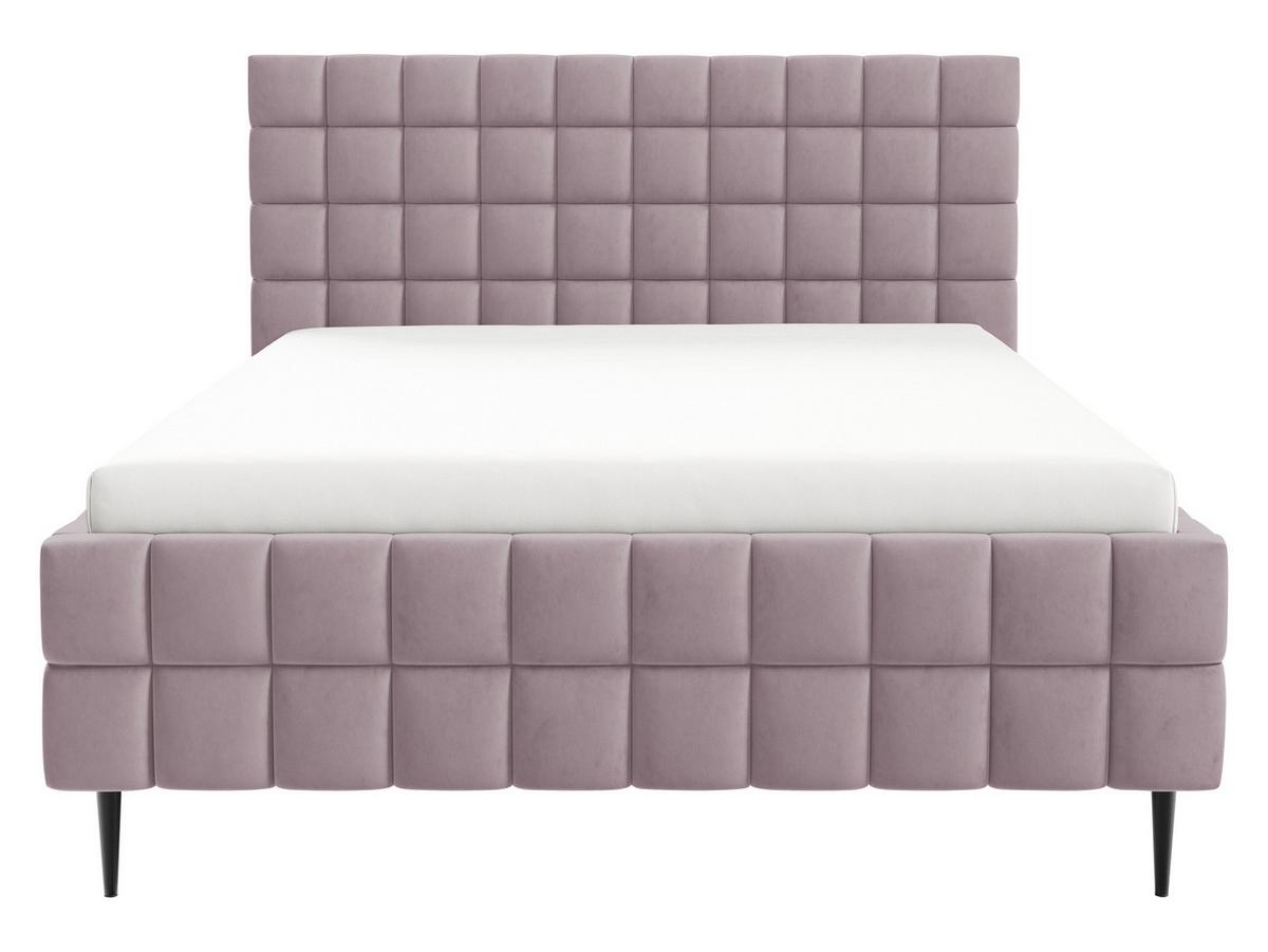 POLSTERBETT Ardea Leg - Schwarz/Rosa, Holz/Textil (160/200cm) - MIRJAN24