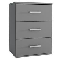 NACHTTISCH NOCTA 48/65,5/35 cm Graphitfarben - Graphitfarben, Holzwerkstoff (48/65.5/35cm) - MASSENO