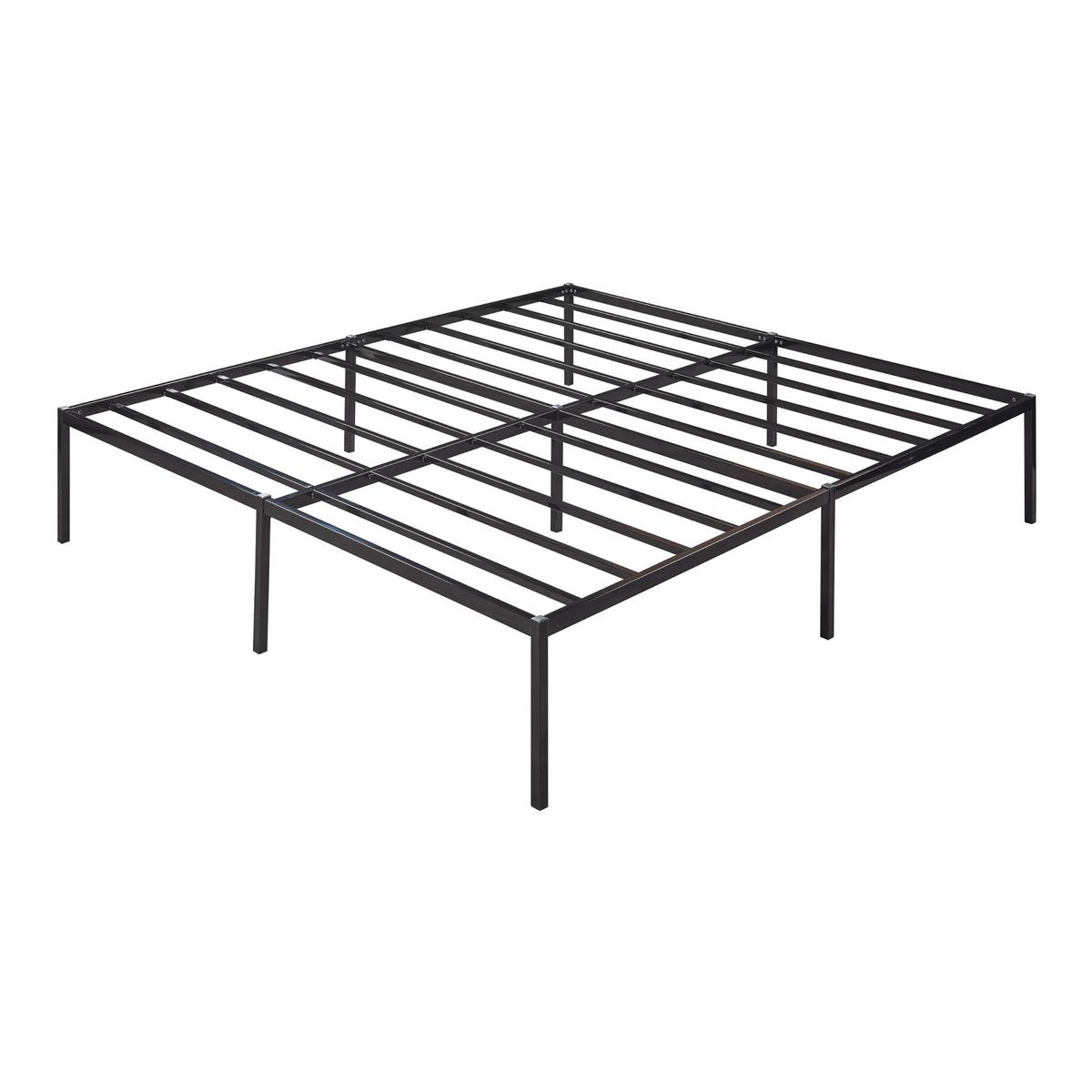 METALLBETT Vårdö - Schwarz, Metall (160/200cm) - [en.casa]