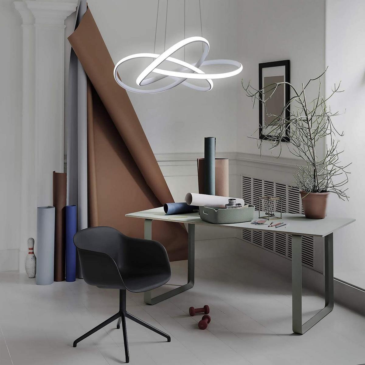 LED-PENDELLEUCHTE Elarionne 58/150/20 cm - Weiß, Metall (150/20/150cm) - ZMH