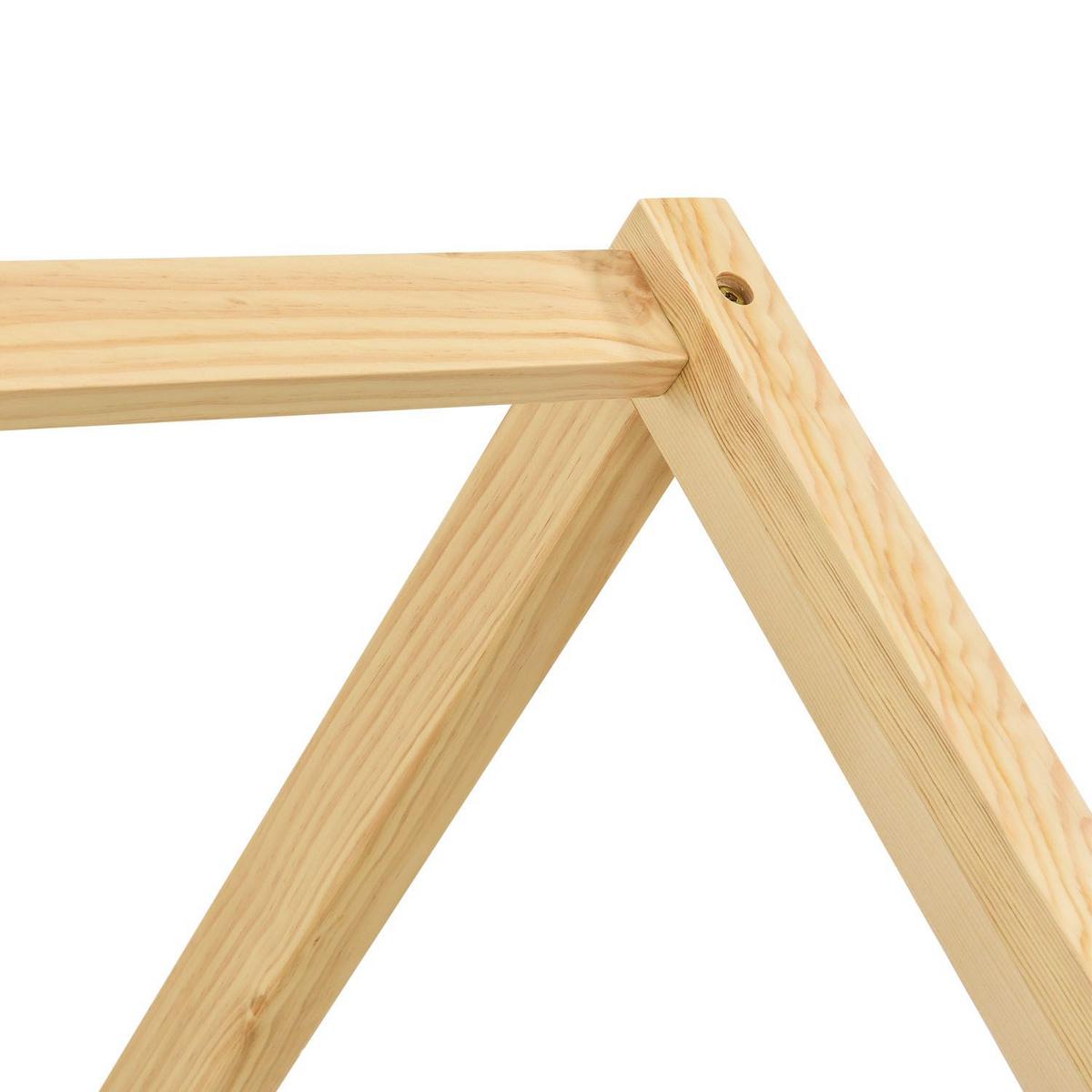 KINDERBETT Marli natur 80x160 cm - Naturfarben, Holz (80/160cm) - Juskys