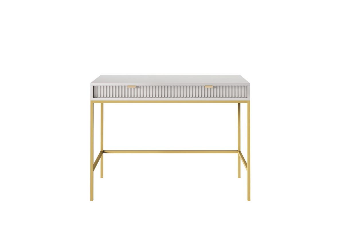 KONSOLENTISCH STELLARE 104/78/50 cm mit Schubladen, Grau - Grau, Holzwerkstoff (50/104/78cm) - MASSENO