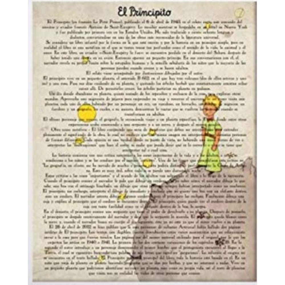 POSTER Der Kleine Prinz. A4 Rahmenlos - Klar, Papier (29.7/5/21cm) - Nacnic