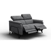 RELAXSOFA RODEN 2-Sitzer, dunkelgrau - Dunkelgrau, Holz/Textil (152/82/103cm) - Wozimo