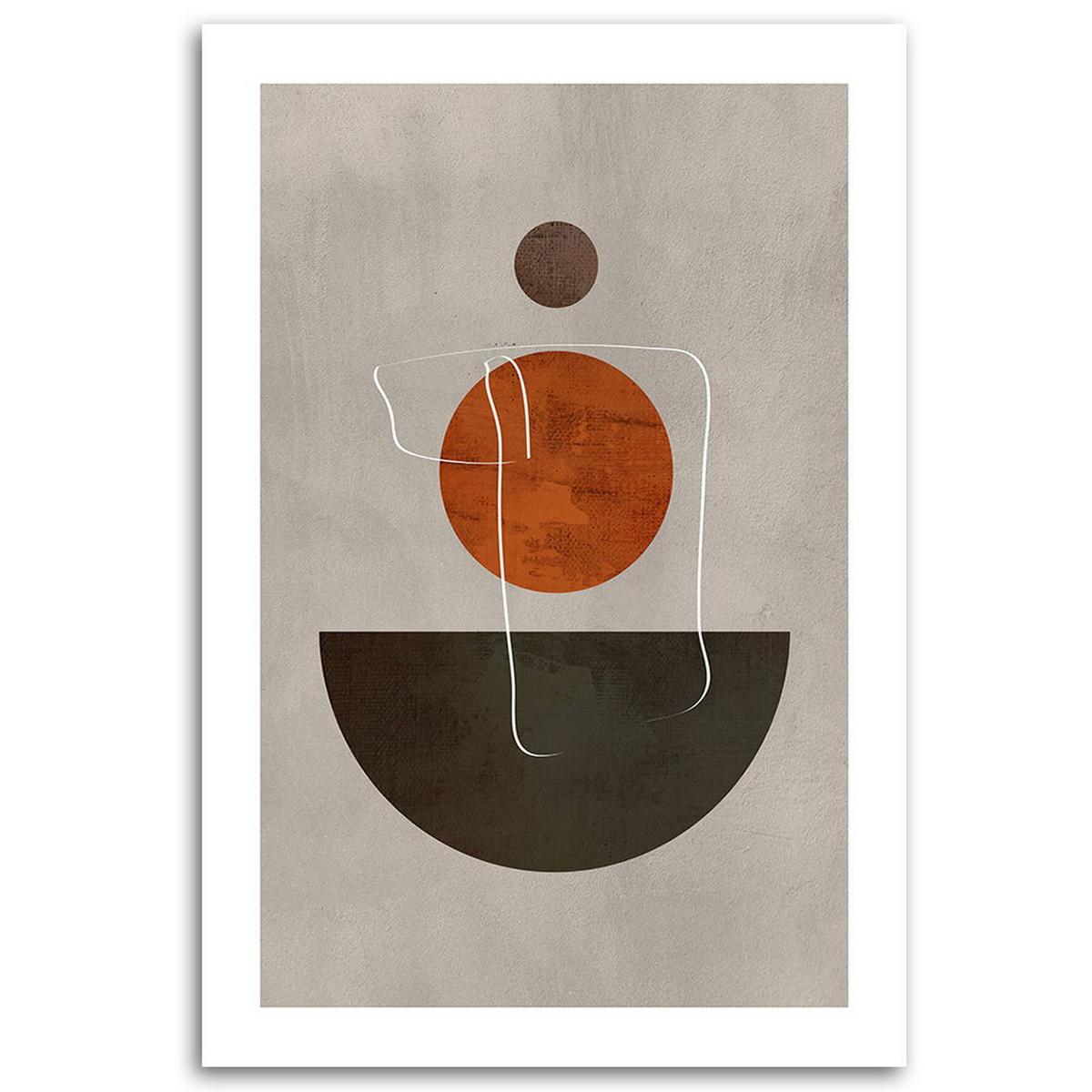 KUNSTDRUCK Orange 80/120 cm - Orange, Textil (80/120cm) - KUNSTLOFT
